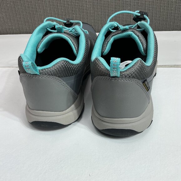 Keen Kids Grey/Ipanema Wander Low Waterproof Hiking Shoes  Size 5.5 - Picture 7 of 9